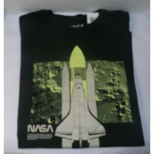 Men's NASA Shuttle T Shirt Black‎ Size: XXL~NWT
